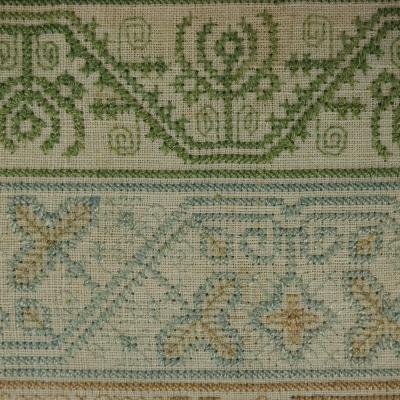George II Band Sampler dated 1678 stitched by EV