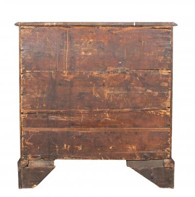 George II Burl Walnut Chest Of Drawers