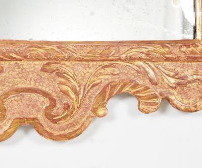 George II Carved Gesso and Gilt Mirror