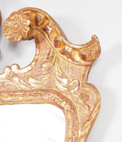George II Carved Gesso and Gilt Mirror