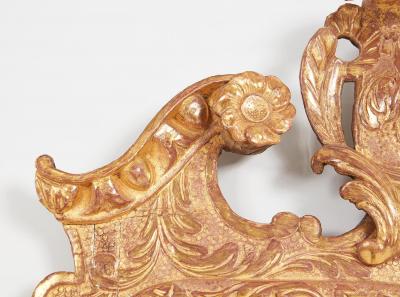 George II Carved Gesso and Gilt Mirror