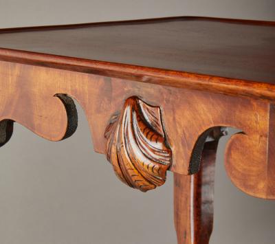 George II Carved Mahogany Tea Table