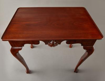 George II Carved Mahogany Tea Table