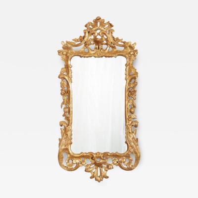 George II Carved and Gilt Rococo Mirror