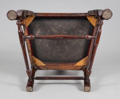 George II Elm Open Arm Chair