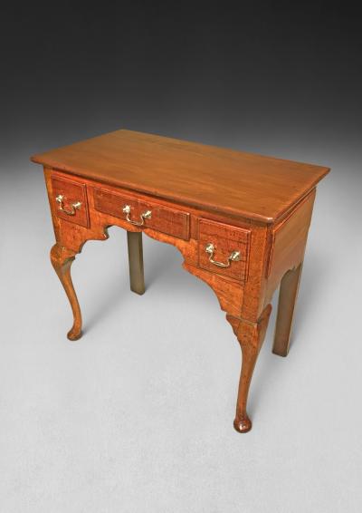 George II Fruitwood and Walnut Lowboy