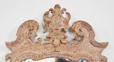 George II Gesso Carved Gilt Mirror