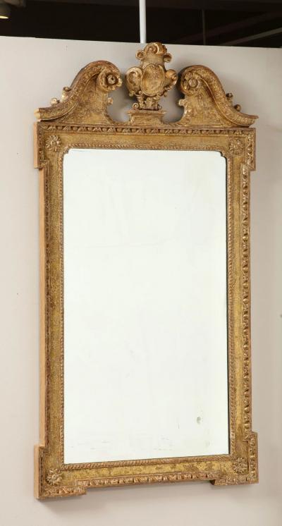George II Gilt Mirror of Architectural Form