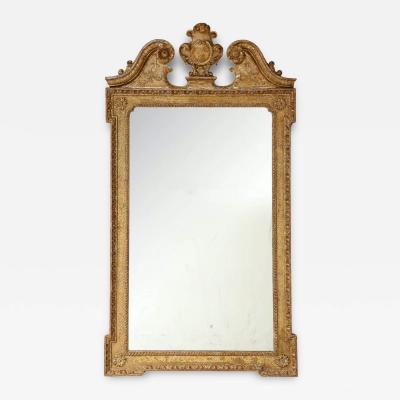 George II Gilt Mirror of Architectural Form