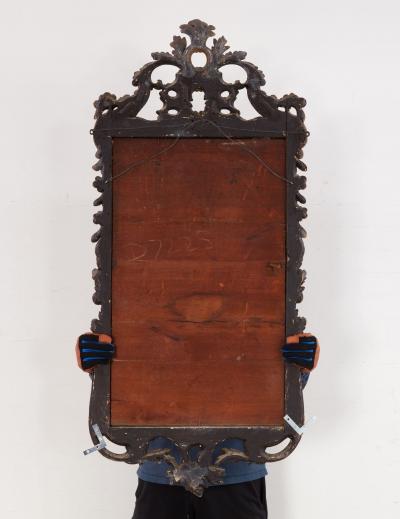 George II Giltwood Mirror with Foliate Carving