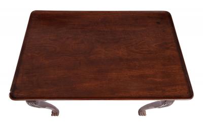 George II Irish Lion Paw Foot Table