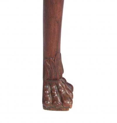 George II Irish Lion Paw Foot Table