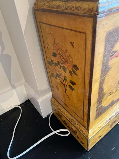 George II Japan Painted Tall Case Clock