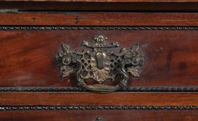 George II Mahogany Architectural Secretary Desk