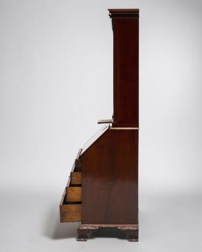 George II Mahogany Bureau Bookcase c 1740