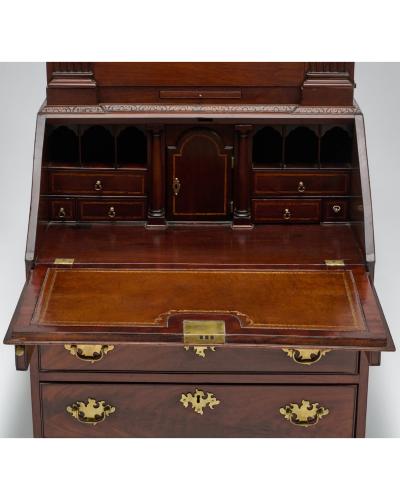 George II Mahogany Bureau Bookcase c 1740
