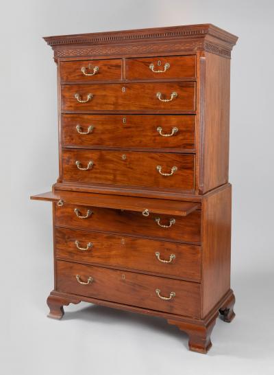 George II Mahogany Chest on Chest Circa 1740