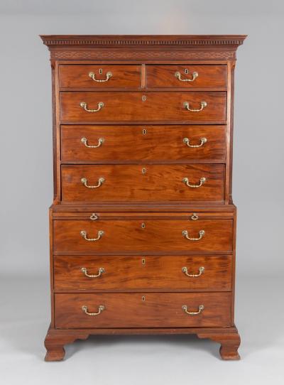George II Mahogany Chest on Chest Circa 1740