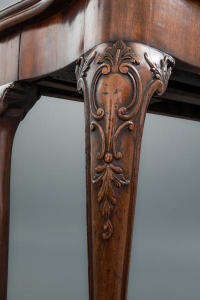 George II Mahogany Concertina Action Card Table