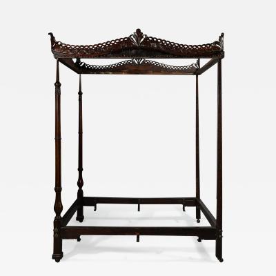 George II Mahogany Four Poster Bed Circa 1760