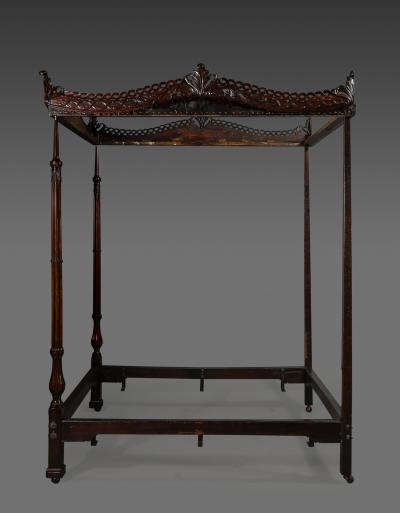 George II Mahogany Four Poster Bed Circa 1760