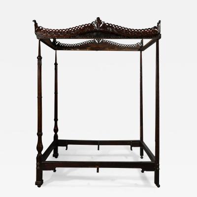 George II Mahogany Four Poster Bed Circa 1760
