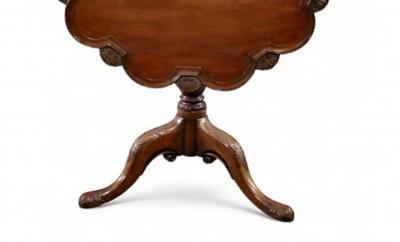 George II Mahogany Piecrust Tilt Table