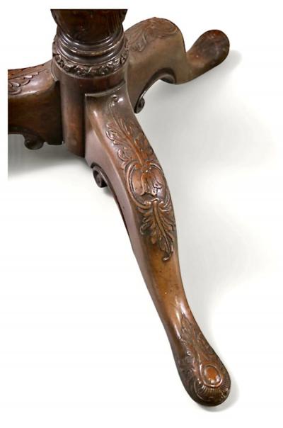 George II Mahogany Piecrust Tilt Table