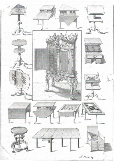 George II Mahogany adjustable double reading table stand