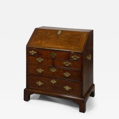 George II Oak Slant Front Desk