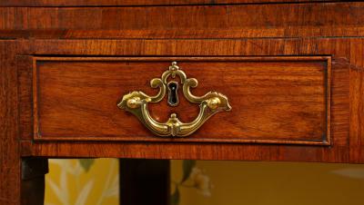 George II Padouk Wood Cabinet on Stand