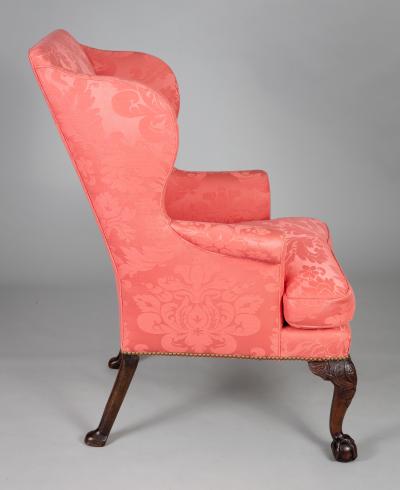 George II Period Walnut Wing Chair