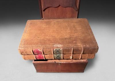 George II Period complete Mahogany and Inlaid Bible Box