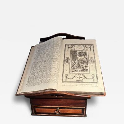 George II Period complete Mahogany and Inlaid Bible Box