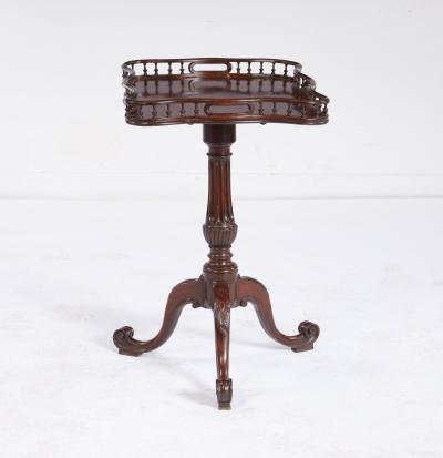 George II Scalloped and Galleried Tea Table