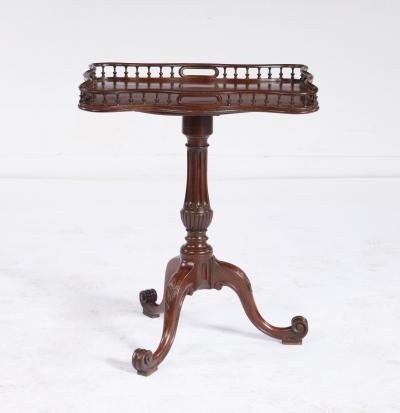 George II Scalloped and Galleried Tea Table