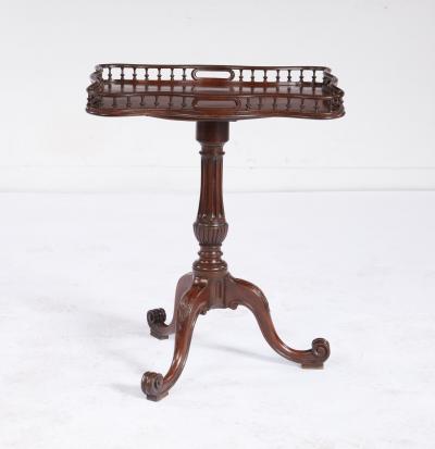 George II Scalloped and Galleried Tea Table