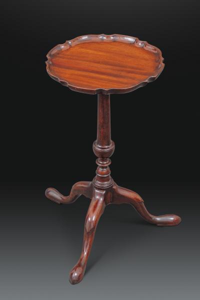 George II Style Mahogany Tripod Kettle Stand