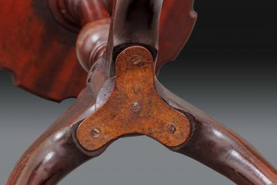 George II Style Mahogany Tripod Kettle Stand