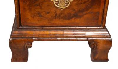 George II Style Walnut Pedestal Desk