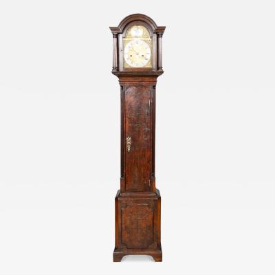 George II Walnut And Oak Grandmother Clock