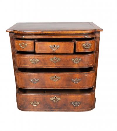 George II Walnut Bachelors Chest