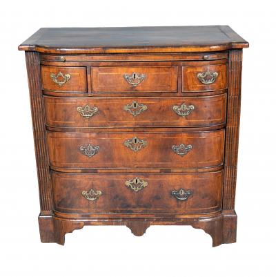 George II Walnut Bachelors Chest