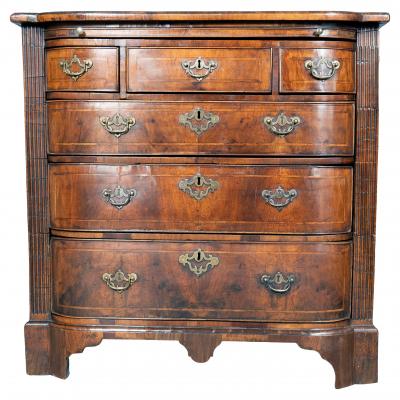 George II Walnut Bachelors Chest