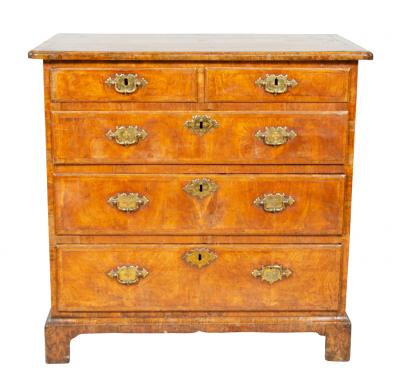 George II Walnut Chest of Drawers
