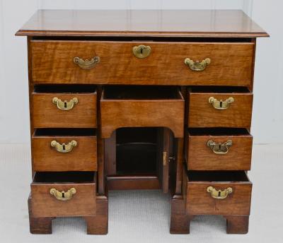 George II Walnut Kneehole Desk