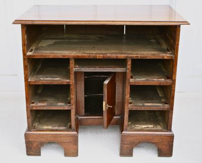 George II Walnut Kneehole Desk