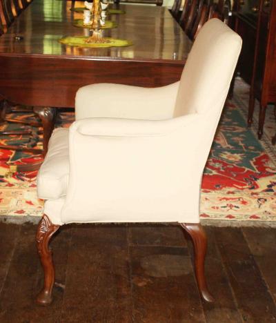 George II Walnut Legged Armchair