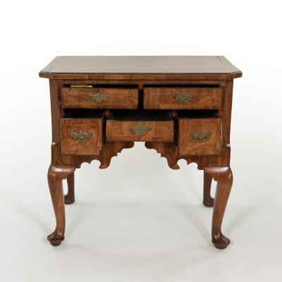 George II Walnut Lowboy English circa 1760
