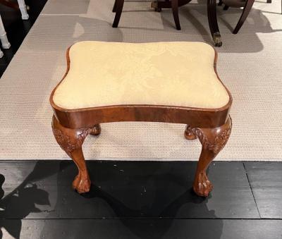 George II Walnut Stool Property of Nelson A Rockefeller John D R 